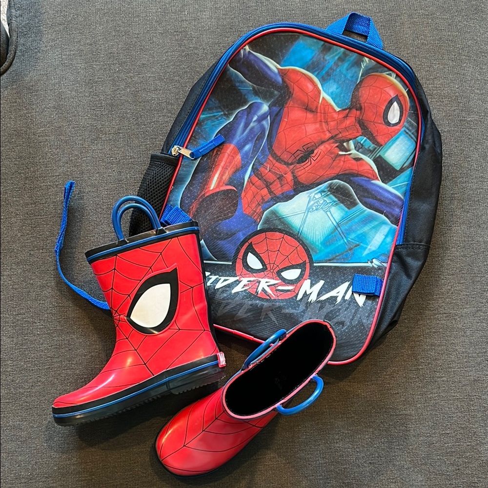 Spider-Man Backpack and Boots Set